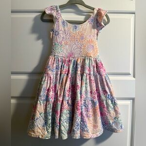 Little Sleepies Pastel Floral Kids Dress
